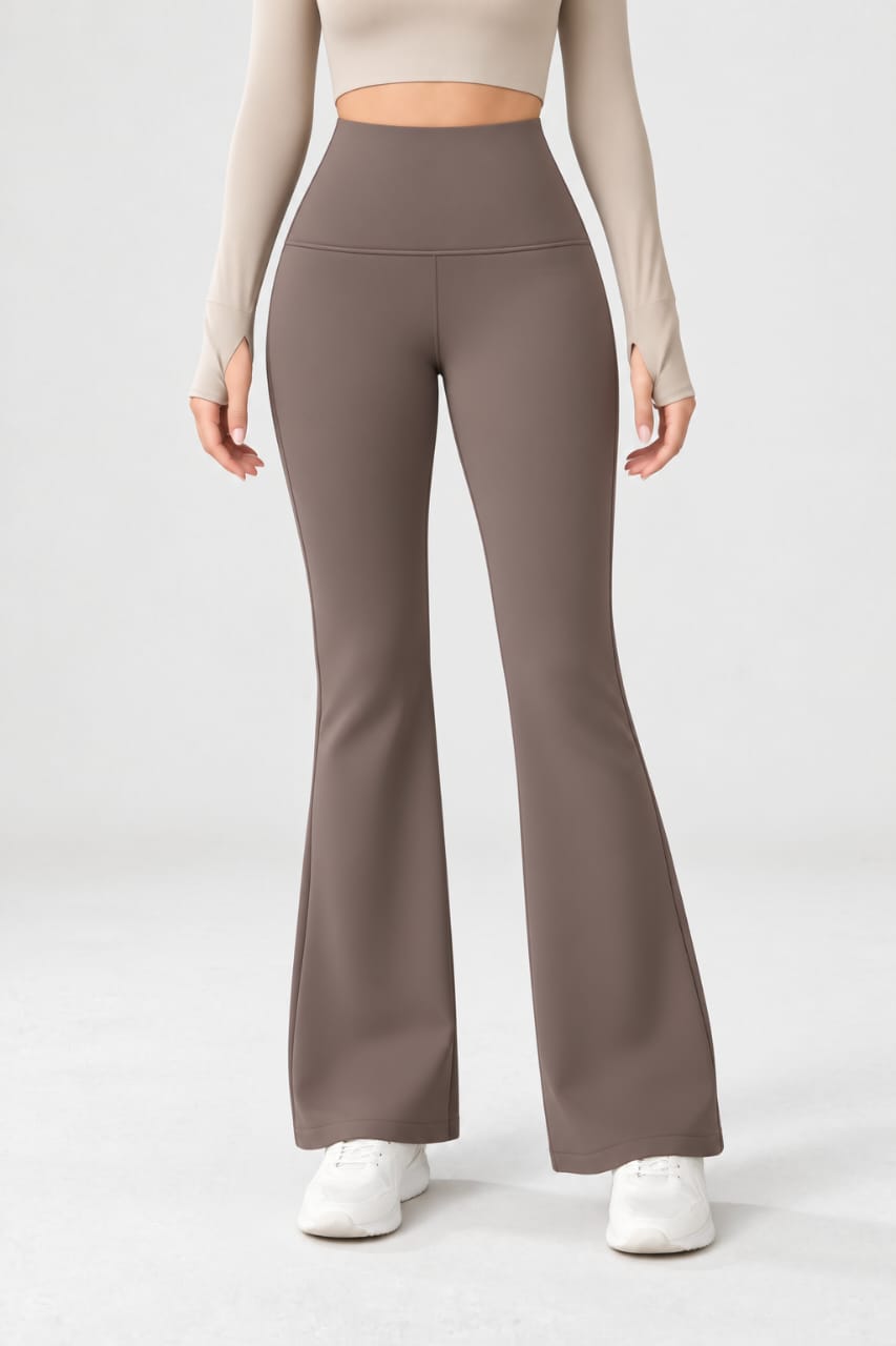 Black Flare Yoga Pant with High Waist