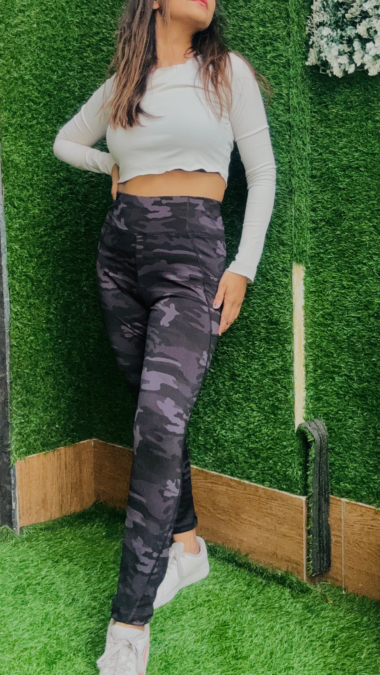 Women’s Military-Inspired  High-Waist Gym & Yoga Pants