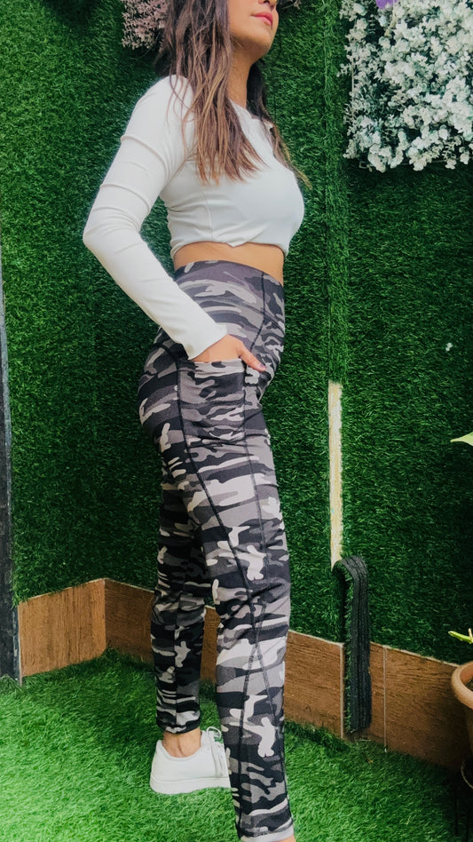 Women’s Military-Inspired  High-Waist Gym & Yoga Pants