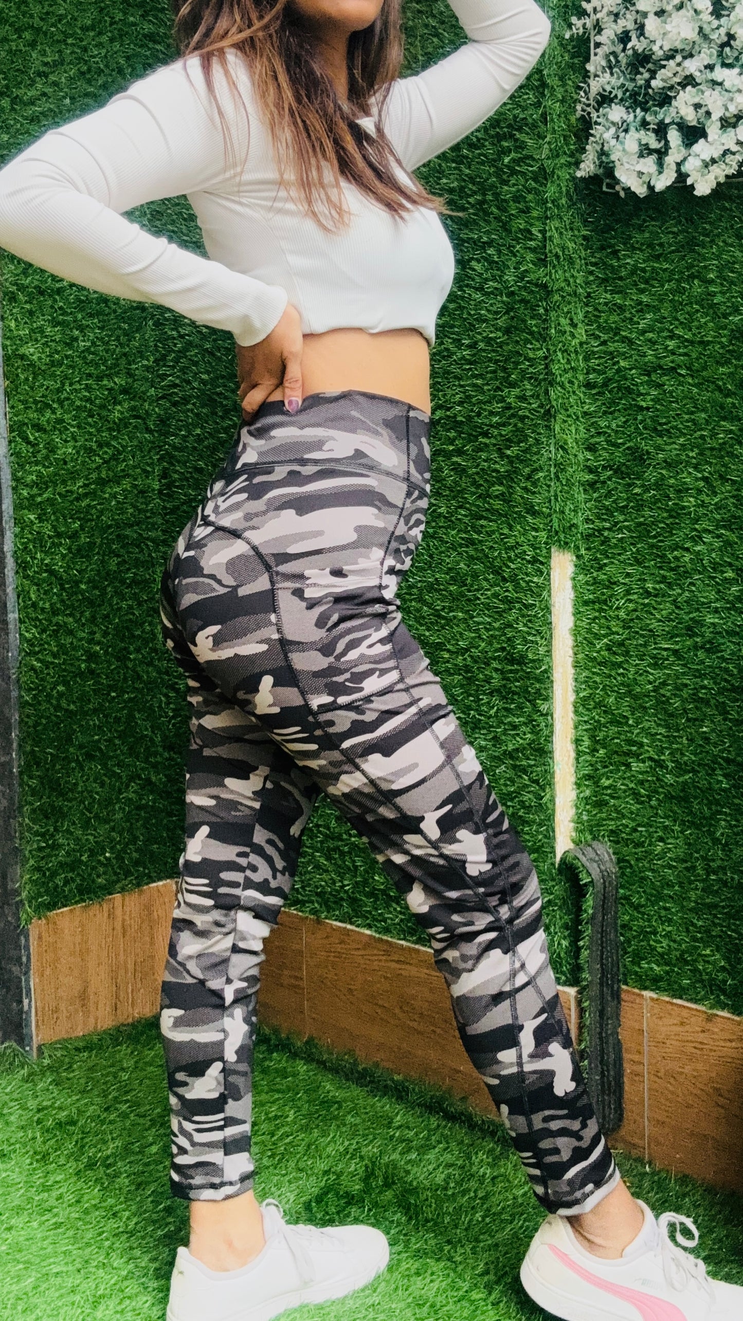 Women’s Military-Inspired  High-Waist Gym & Yoga Pants